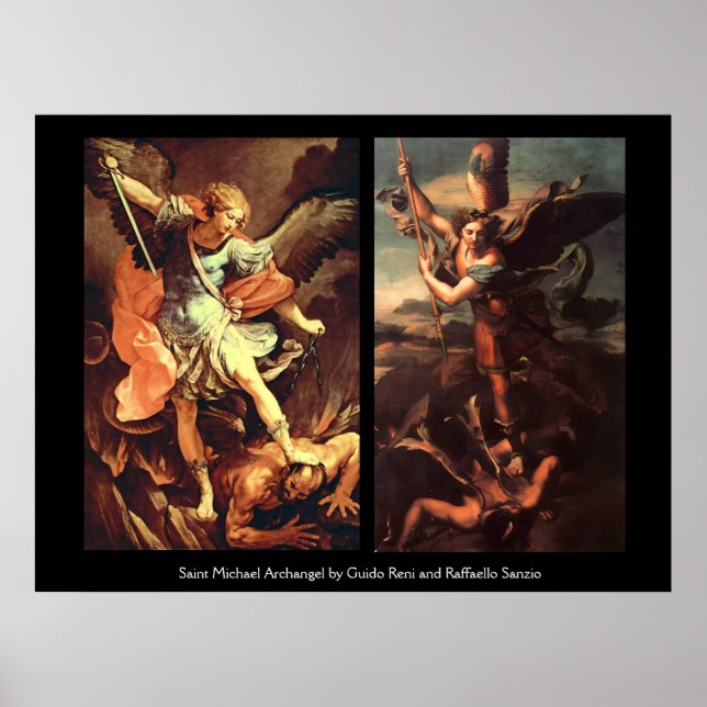 Poster SANTO ANJO MIGUEL DERROTANDO Satanás (Frente)