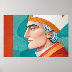 Poster Santo Ansgar: Apóstolo do Norte