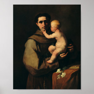 Poster Santo Anthony de Pádua por Luca Giordano