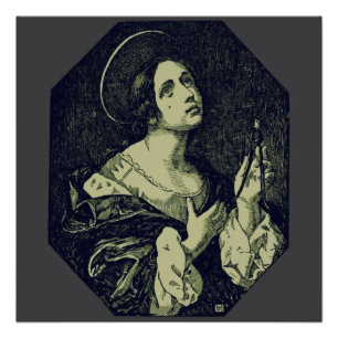 Pôster Santo Apollonia Virgin e Martyr