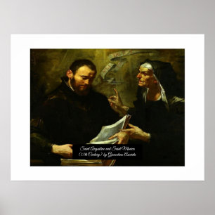 Poster Santo Augustine e Santo Monica