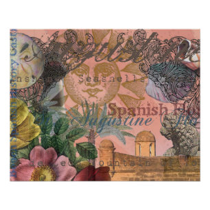 Pôster santo augustine florida viagem antiquada arte