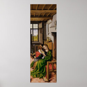 Poster Santo Barbara (de Werl Altarpart, 1438)