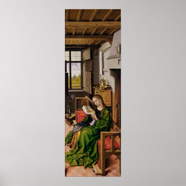 Poster Santo Barbara (de Werl Altarpart, 1438) (Frente)