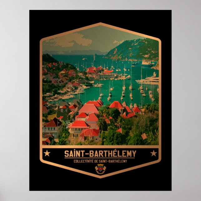 Poster Santo Barthélemy (Frente)