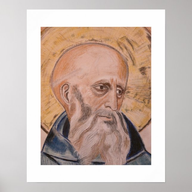 Poster Santo Benedito de Núrsia (Frente)