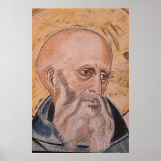 Poster Santo Benedito de Núrsia