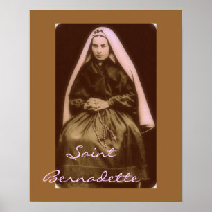 Pôster santo Bernadette