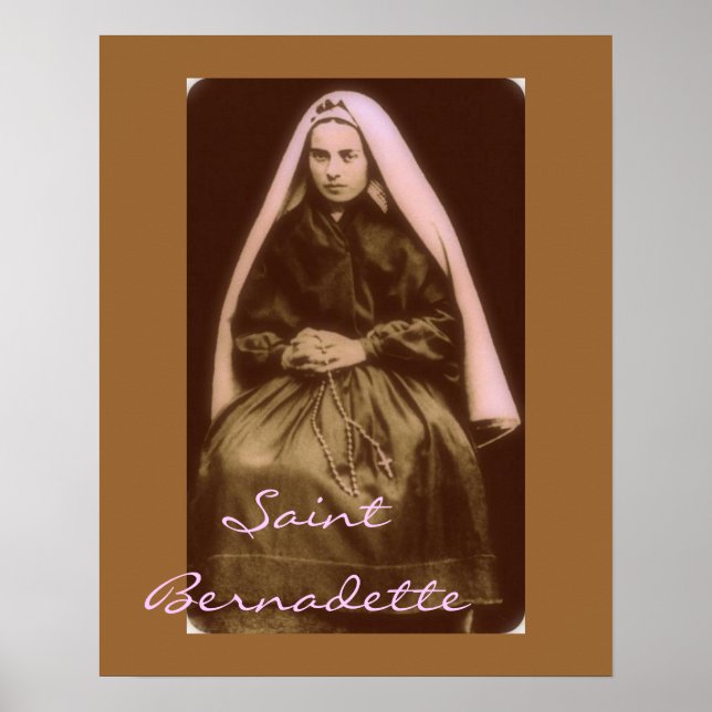 Pôster santo bernadette (Frente)