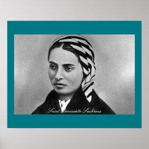 Poster Santo Bernadette Soubirous