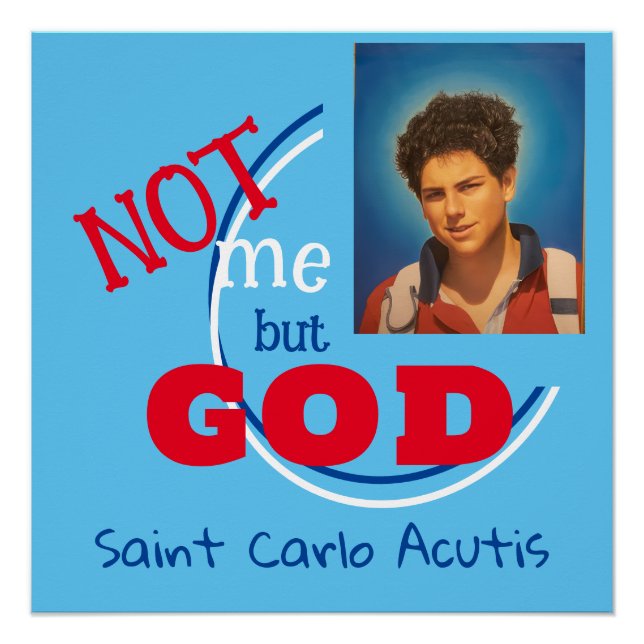 Pôster Santo Carlo Acutis (Frente)