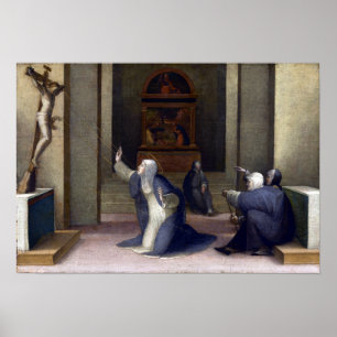 Poster Santo Catherine de Domenico Beccafumi de Siena