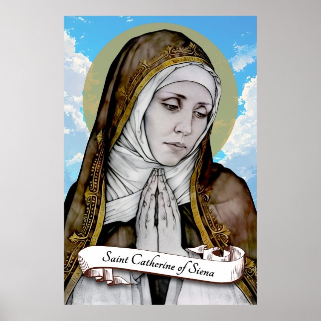 Poster Santo Catherine de Siena (Frente)