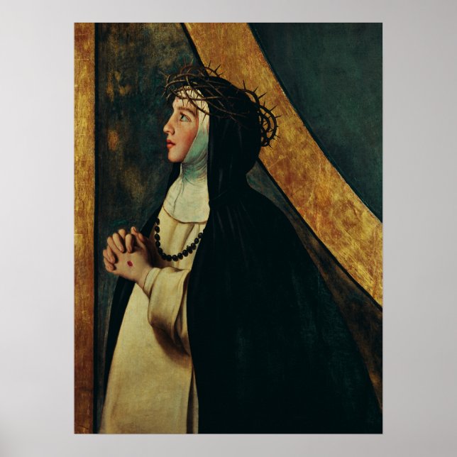 Poster Santo Catherine de Siena por Juan Bautista Maino (Frente)