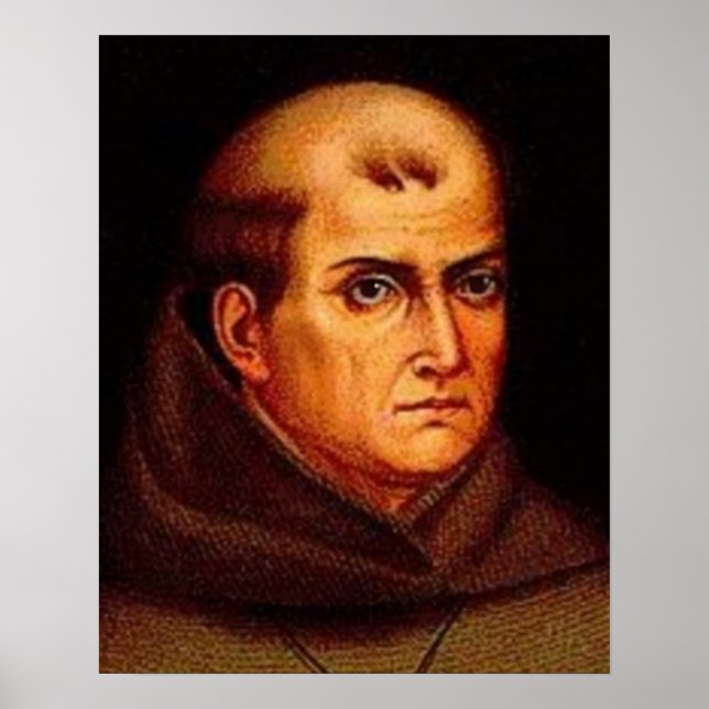 Pôster Santo católico Junipero Serra O.F.M. - Catolico (Frente)