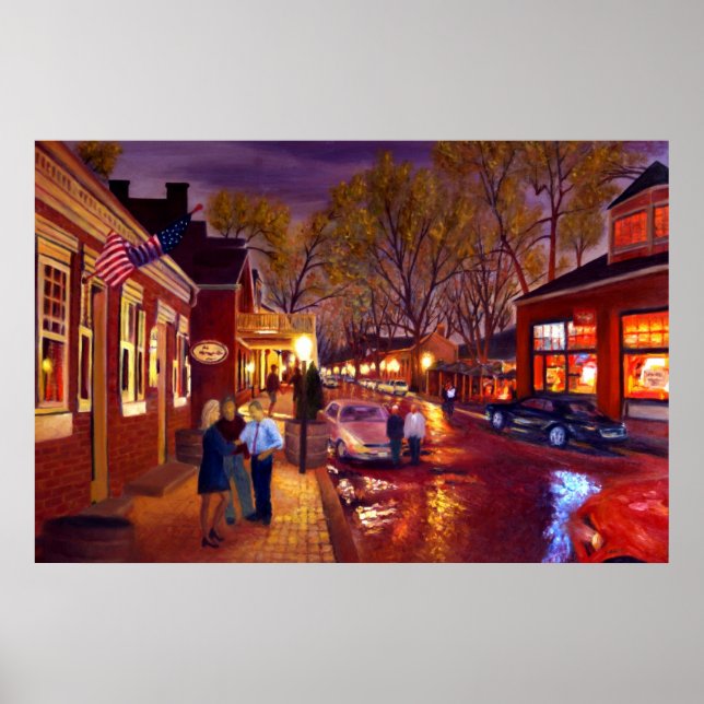 Poster Santo Charles Cityscape Oil Paisscape (Frente)