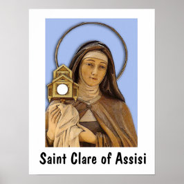 Poster Santo Clare de Assisi