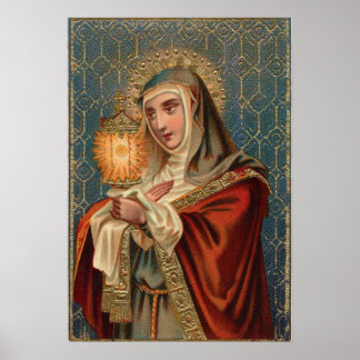 Pôster Santo Clare de Assisi