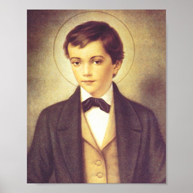 Poster Santo Dominic Savio estudante de John Bosco (Frente)