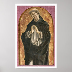 Pôster Santo Dominic (tempera no painel)