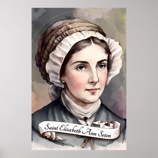 Poster Santo Elizabeth Ann Seton (Frente)