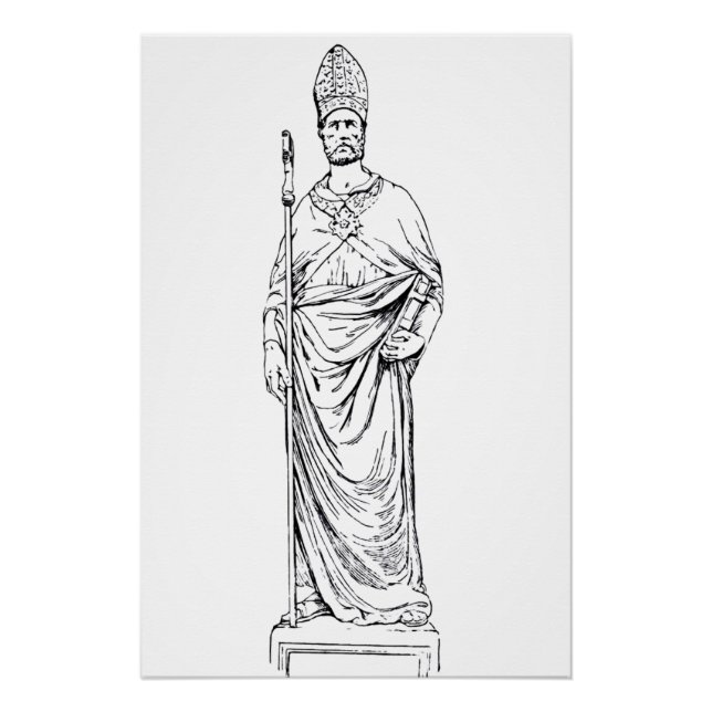 Pôster Santo Eloi Confessor e Bispo (Frente)