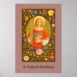 Pôster Santo Estêvão o Proto-Mártir (PM 08) Cartaz 1