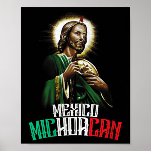 Poster Santo feminino Jude Thaddeus Michoacán México San