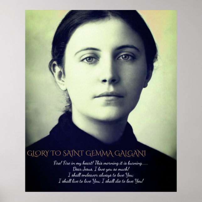 POSTER SANTO GEMMA GALGANI (Frente)