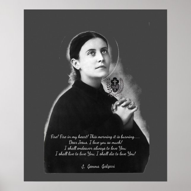 POSTER SANTO GEMMA GALGANI (Frente)