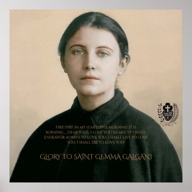PÔSTER SANTO GEMMA GALGANI (Frente)