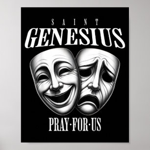 Poster Santo Genésio de Roma padroeiro dos atores teatro