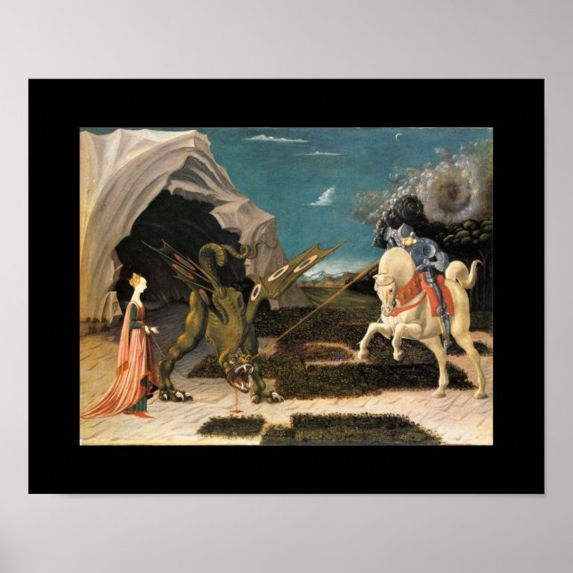 POSTER SANTO GEORGE, DRAGON E PRINCESA (Frente)