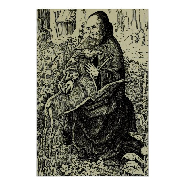 Pôster Santo Giles, o ermitão (Frente)