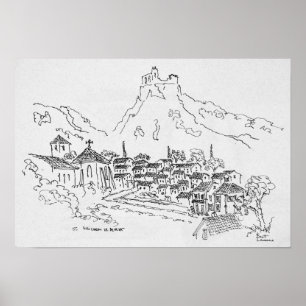 Pôster Santo-Guilhem-Le-Desert, França