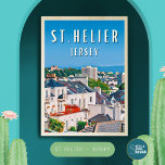 Poster Santo Helier, la ville côtière dynamique<br><div class="desc">Santo-Hélier est la paroisse la plus peuplée et la capitale de l'île Anglo-Normande de Jersey. Elle se situe au sud de l'île à l'est de la Baie de Santo-Aubin. La paroisse incluía la plupart de la ville du même nom et un peu de la zone rurale. Langage populaire, la paroisse...</div>