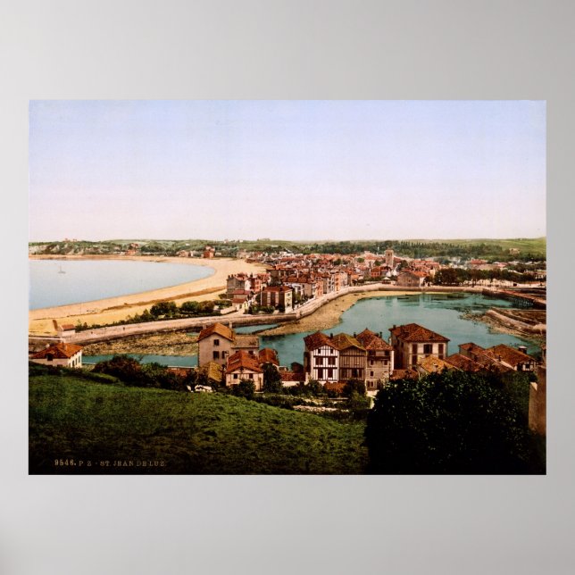 Poster Santo-Jean-de-Luz Aquitaine França (Frente)