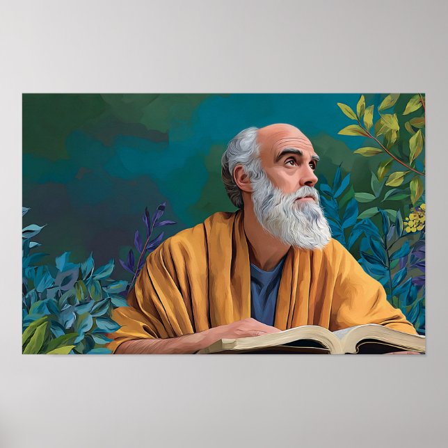 Poster Santo Jerome: O Scholar da Escritura (Frente)