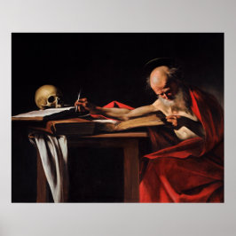 Poster Santo Jerome (por Caravaggio)