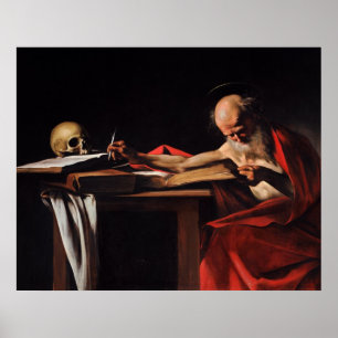 Poster Santo Jerome (por Caravaggio)
