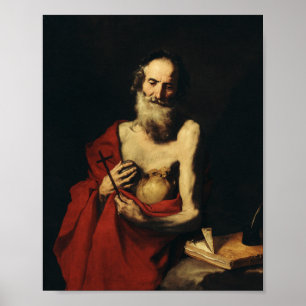 Poster Santo Jerome por Jusepe de Ribera