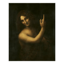 Santo João Batista Leonardo da Vinci Glossy