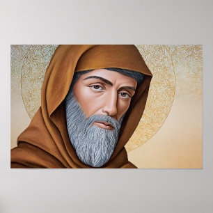 Poster Santo John de Damasco: Luz da Sabedoria Sagrada