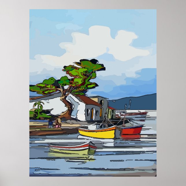 Poster Santo John Island, USVI (Frente)