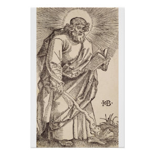 Pôster Santo Jude Thaddaeus, o Apóstolo e o Mártir