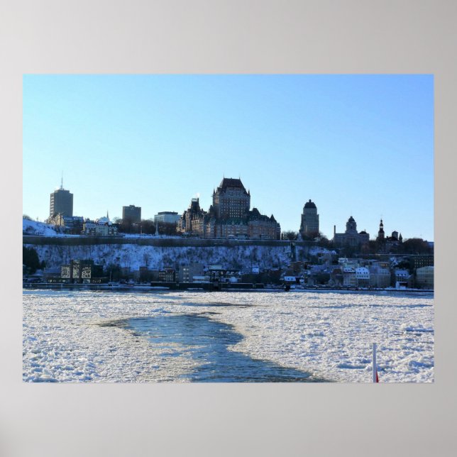 Poster Santo Lawrence River & Old Quebec City, Quebec (Frente)