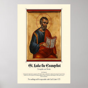 Poster Santo Lucas o Evangelista Padroeiro da Arte