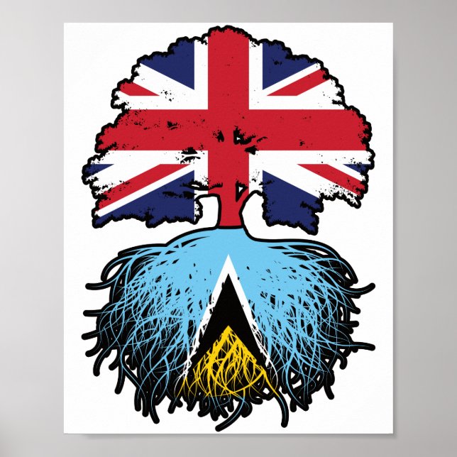 Poster Santo Lucia Santo Lucian British Tree Roots (Frente)
