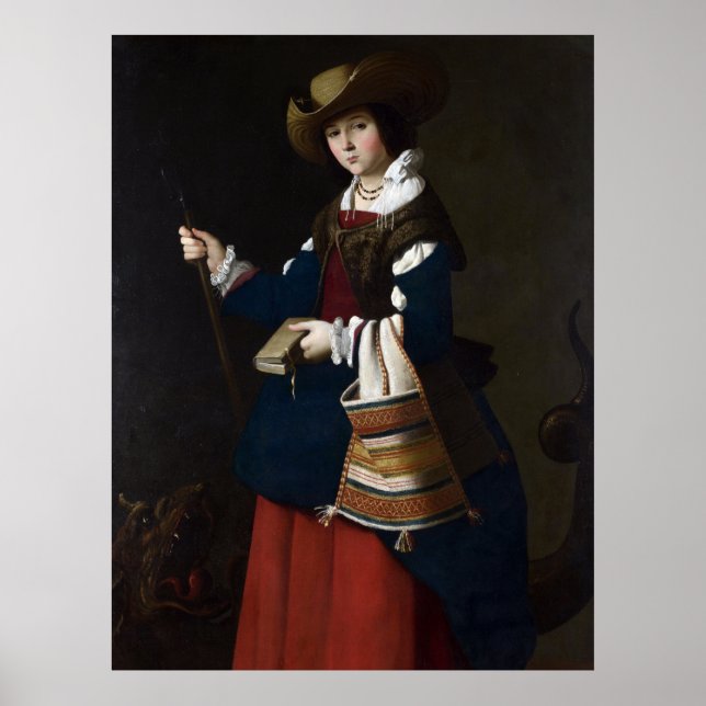 Poster Santo Margaret como pastora (Frente)