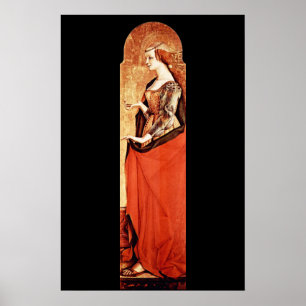 Poster SANTO MARY MAGDALENE 2 Dourado, Vermelho